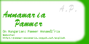 annamaria pammer business card